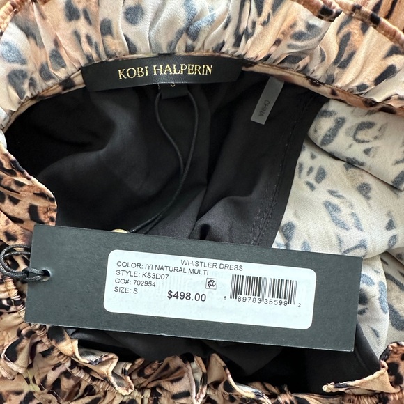 KOBI HALPERIN Whistler Animal Print Midi Dress Small $498 - Picture 8 of 8